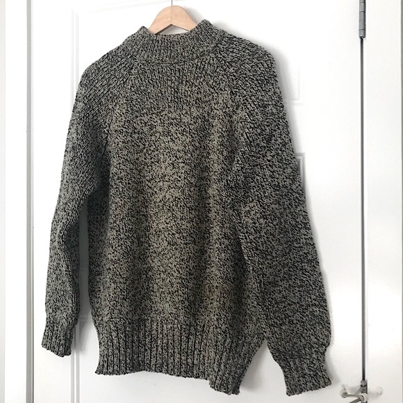 British 100% Wool Vintage Peter Storm Fisherman Knit Sweater, Unisex Size M - Picture 11 of 16